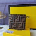 Fendi Brown Premium Compact Wallet-thumb-0