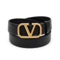 Valentino Black & Golden Premium Quality Loco Belt-thumb-0