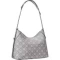 Tory Burch Monogram Cream Contrast Embossed Tote Bag-thumb-0