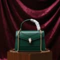 Bvlgari Serpenti Forever Top Green Shoulder Bag-thumb-0