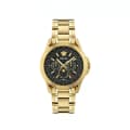 Versace Black Round Dial Analog Multifunction Chrono Moonphase Men Watch - VE0K00425-thumb-0
