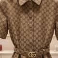 Gucci Brown Premium Quality Dress-thumb-3