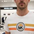 Michael Kors White Premium Round Neck T-shirt-thumb-1