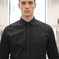 Loewe Embroidered Black Premium Cotton Shirt-thumb-0