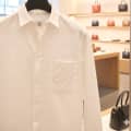 Loewe Embroidered White Premium Cotton Shirt-thumb-1