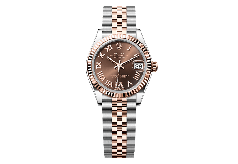 Rolex Datejust en Rolesor Everose – combinaison d’acier Oystersteel et d’or Everose, M278271-0004
