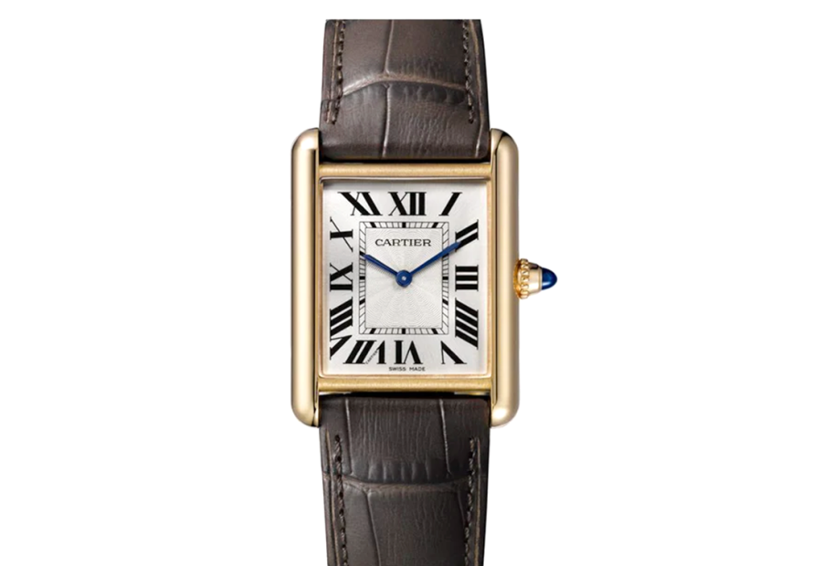 Cartier Tank Louis Cartier, 18k Yellow Gold, Leather Strap Mens Watch W1529856