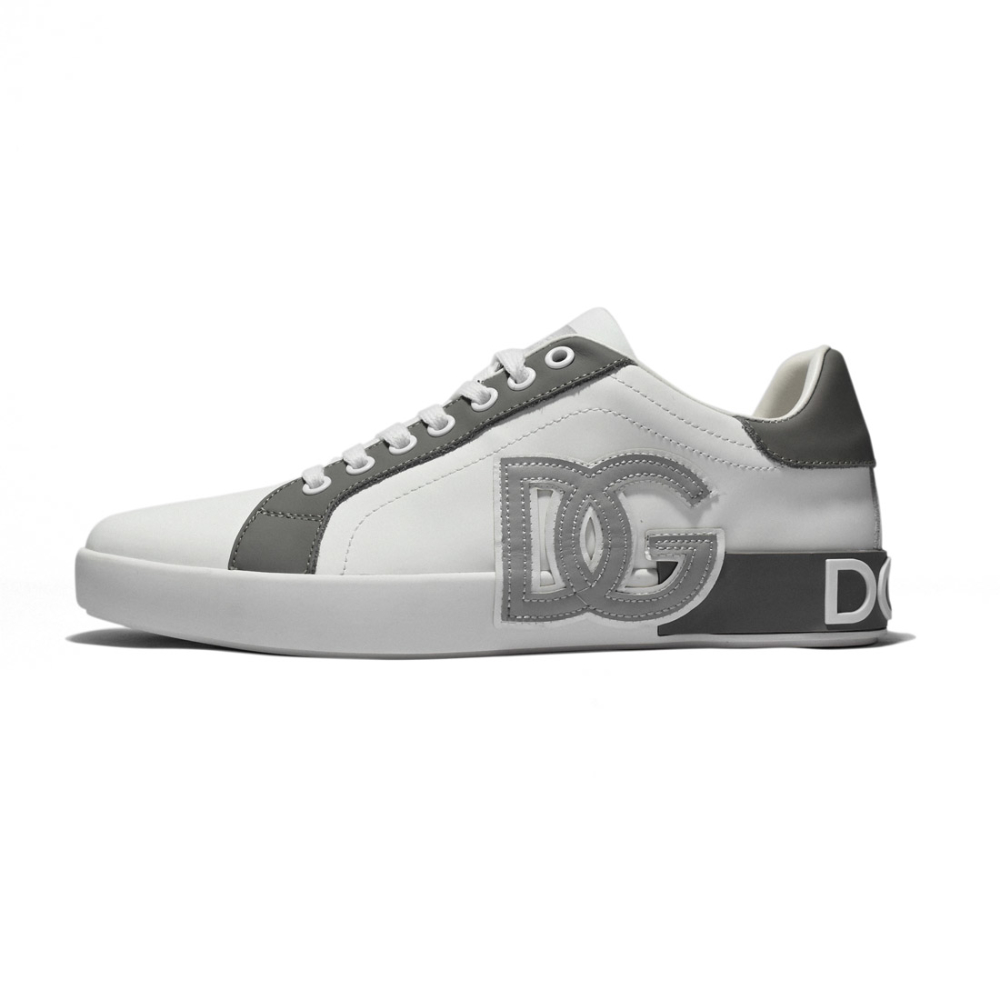 Dolce & Gabbana Portofino White & Grey Sneakers-0