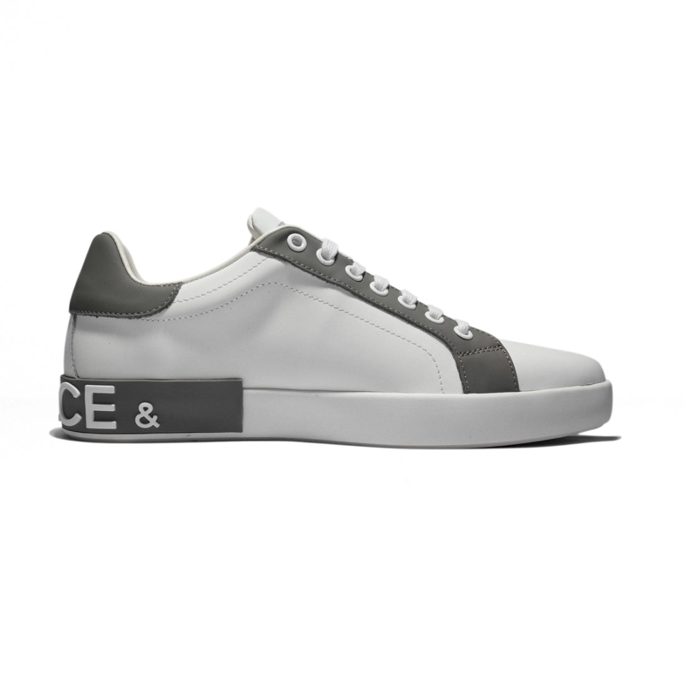 Dolce & Gabbana Portofino White & Grey Sneakers-1