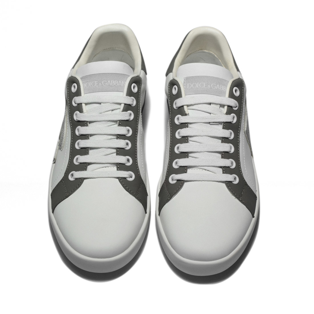 Dolce & Gabbana Portofino White & Grey Sneakers-3