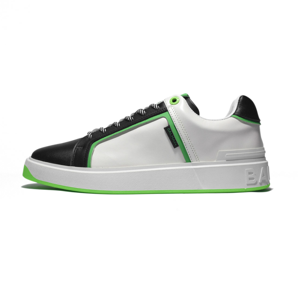 Balmain Black & White B-Court Premium Sneakers-0