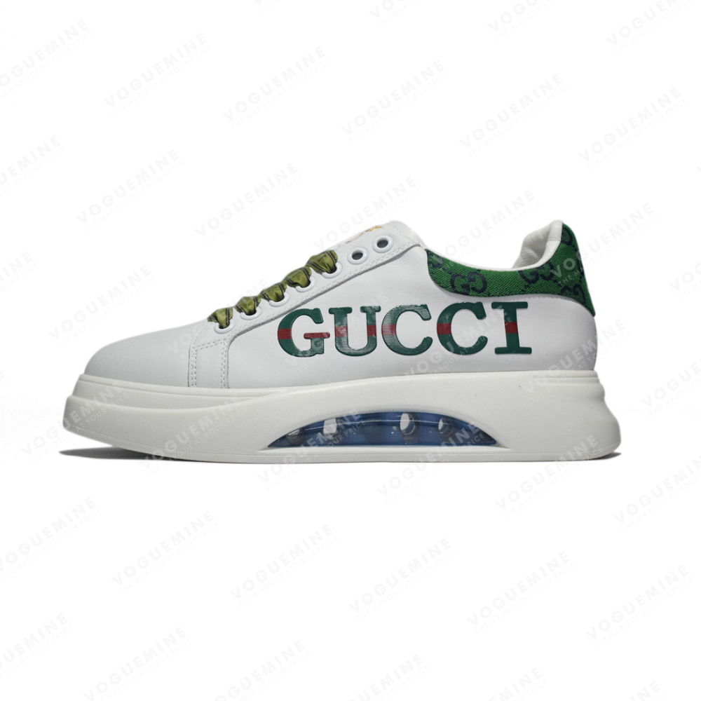 Gucci White and Green Premium Quality Sneaker-0