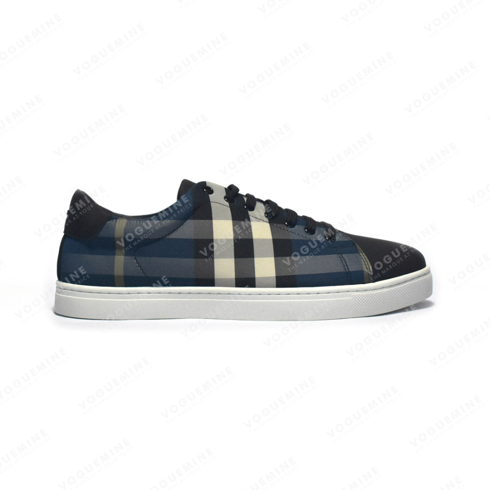 Burberry Blue Vintage Check Premium Sneakers-1