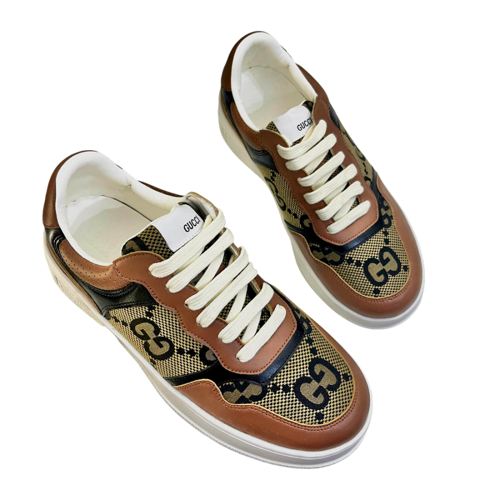 Gucci GG Brown Trainer Sneaker-1