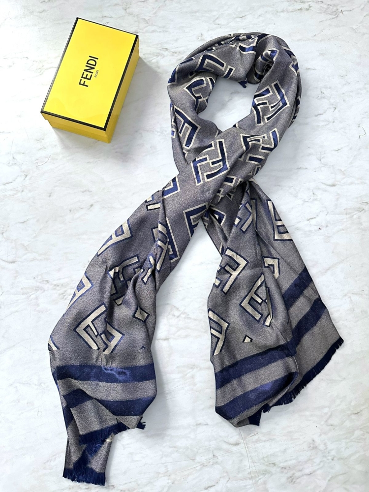 Fendi Blue Premium Quality Stole-0