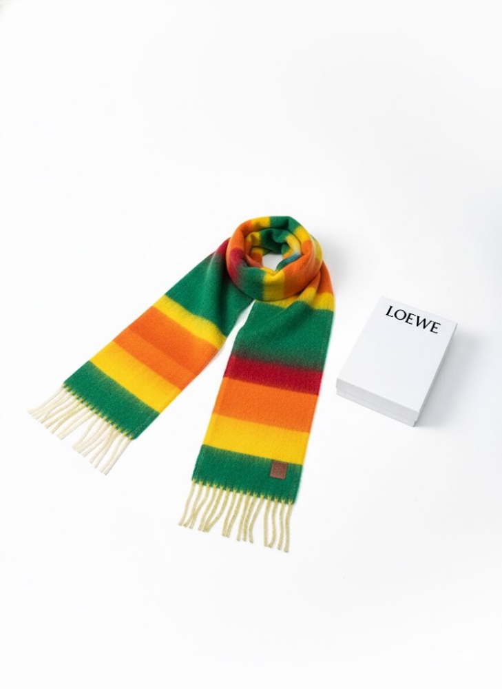 Loewe Anagram Multi Woollen Stole-2