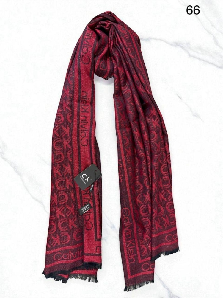 Calvin Klein Cashmere Red Premium Quality Reversible Stole-0