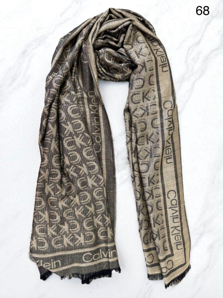 Calvin Klein Cashmere Beige Premium Quality Reversible Stole-0