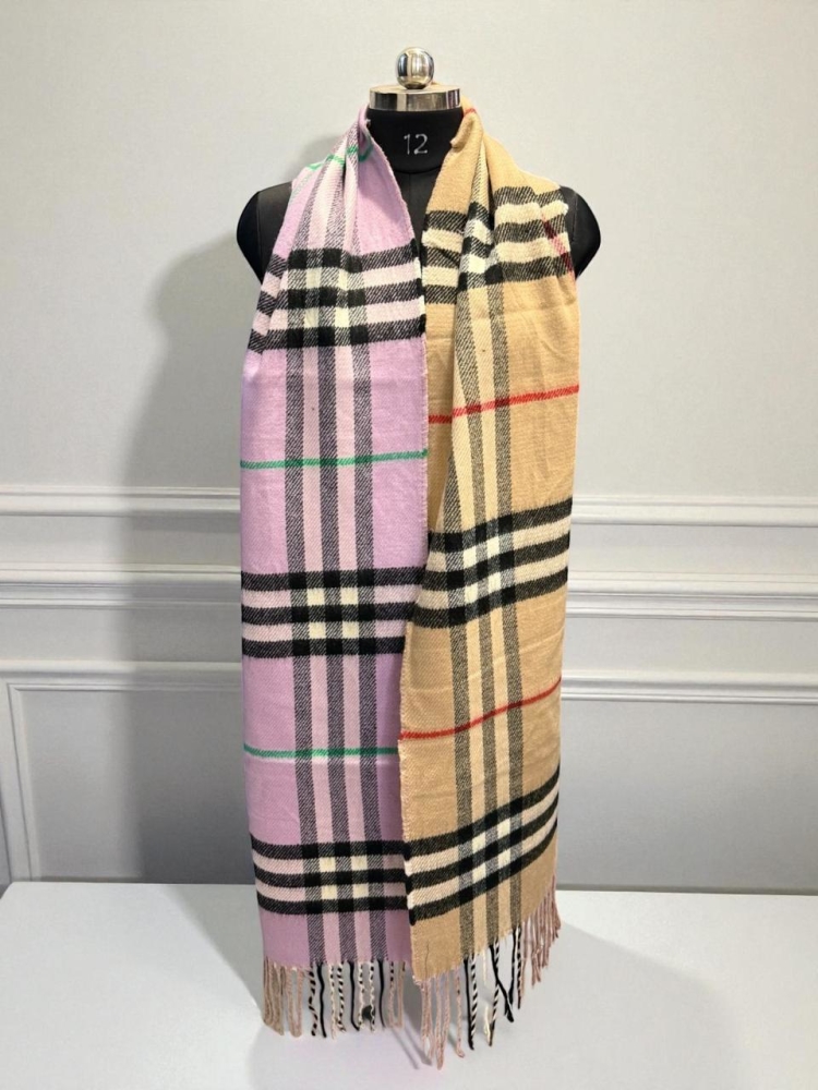 Burberry Cashmere Pink Dual Tone Stole-2