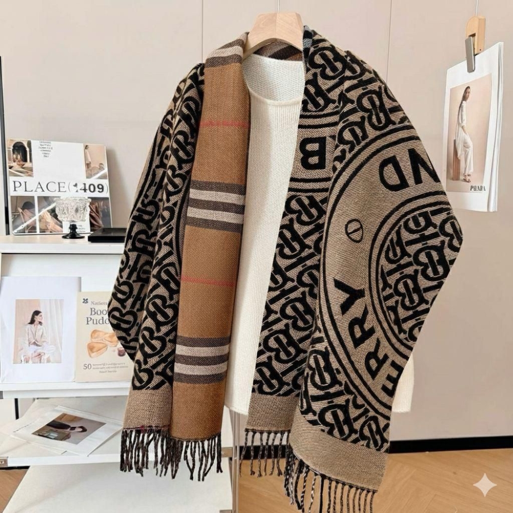 Burberry Cashmere Brown Stole-0