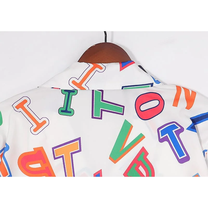 Louis Vuitton Printed Premium Quality Short Sleeve Shirt-thumb-8