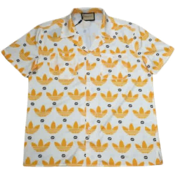 Gucci X Adidas White & Yellow Shirt-5