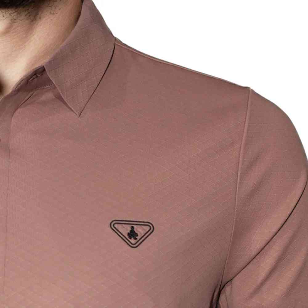 Prada Red Wood Premium Polo T-shirt-4