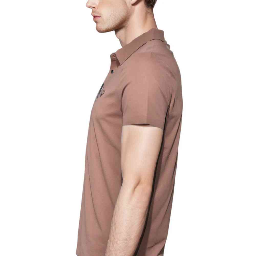 Prada Red Wood Premium Polo T-shirt-3