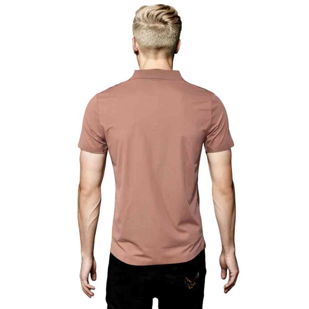 Prada Red Wood Premium Polo T-shirt-1