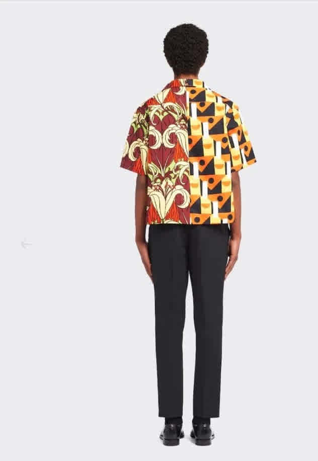 Prada Red & Yellow Premium Quality Shirt-thumb-8