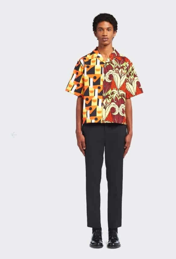 Prada Red & Yellow Premium Quality Shirt-thumb-9