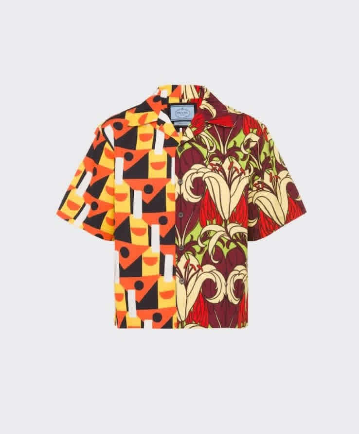 Prada Red & Yellow Premium Quality Shirt-thumb-11