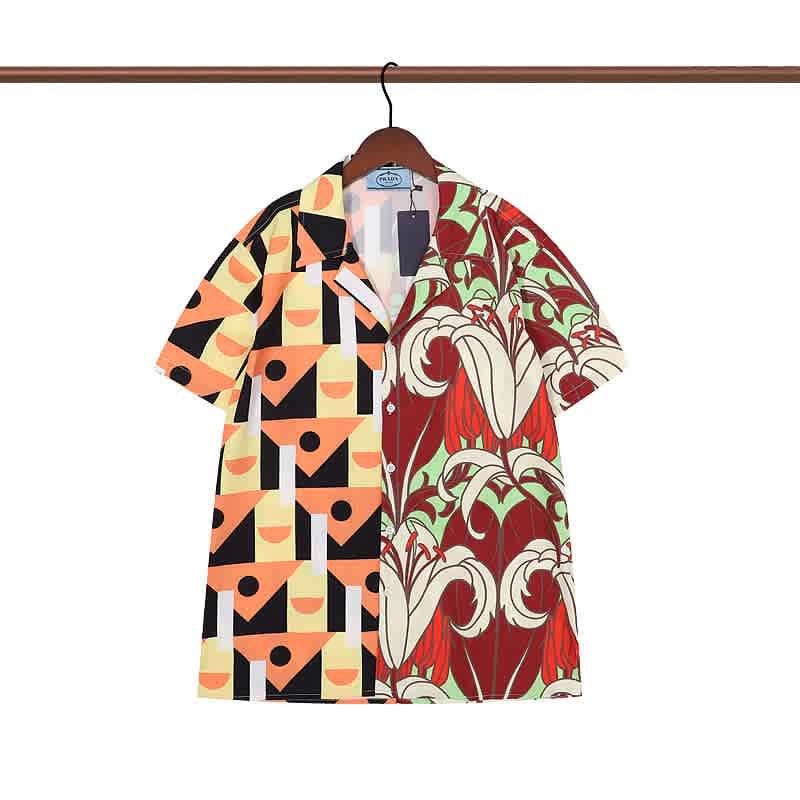 Prada Red & Yellow Premium Quality Shirt-thumb-5