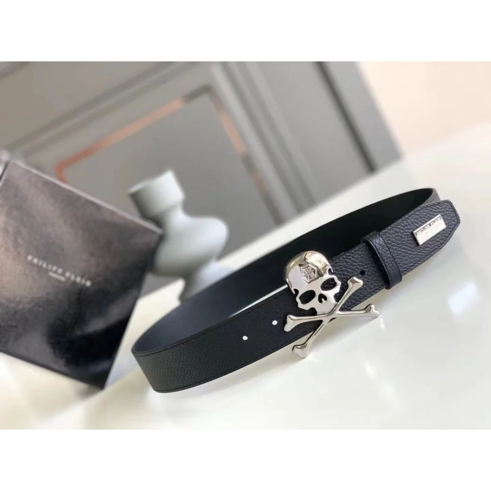 Silver Philipp Plein Golden Premium Quality Belt