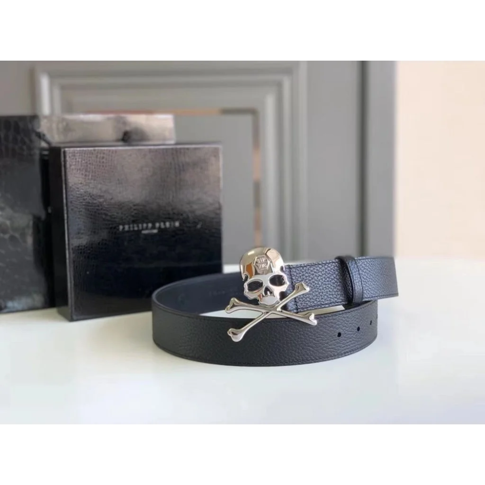 Philipp Plein Silver Premium Quality Belt-thumb-1