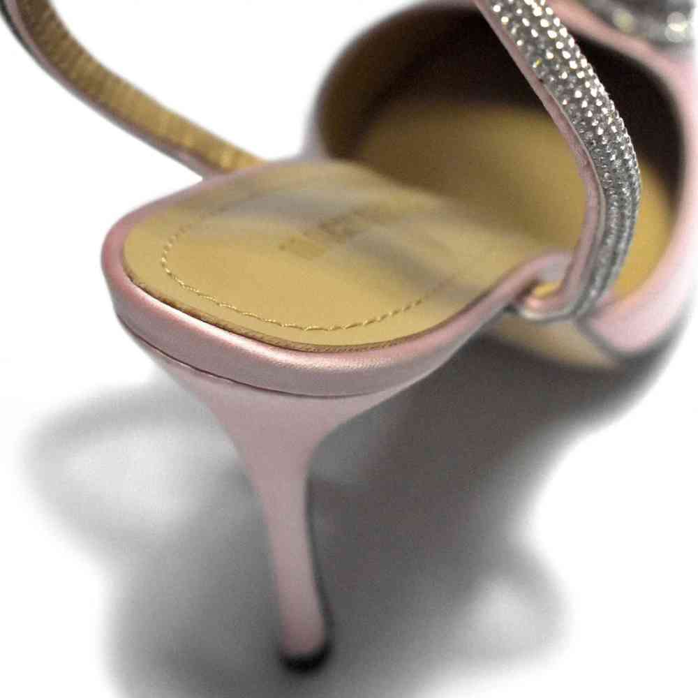 Mach & Mach Pink Heart Printed Premium Quality Pencil Heels Sandals-thumb-4