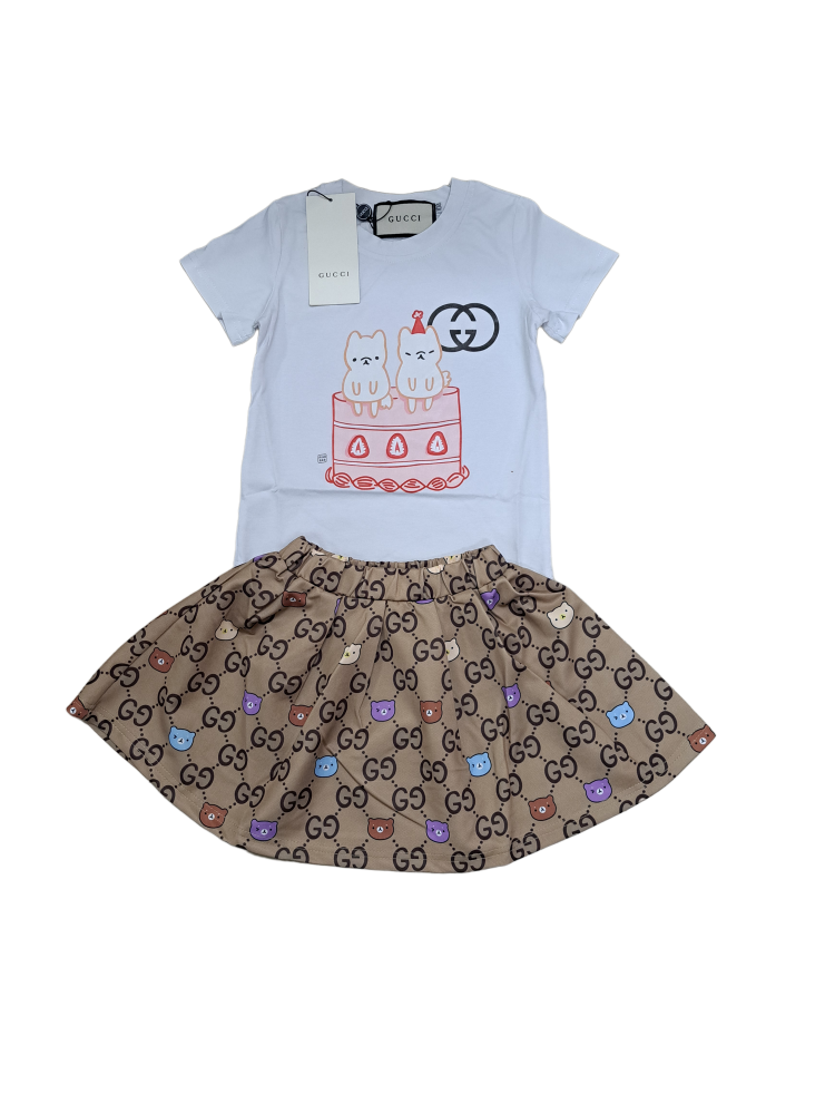Gucci Black Premium Quality Girls Co-ord Set-5