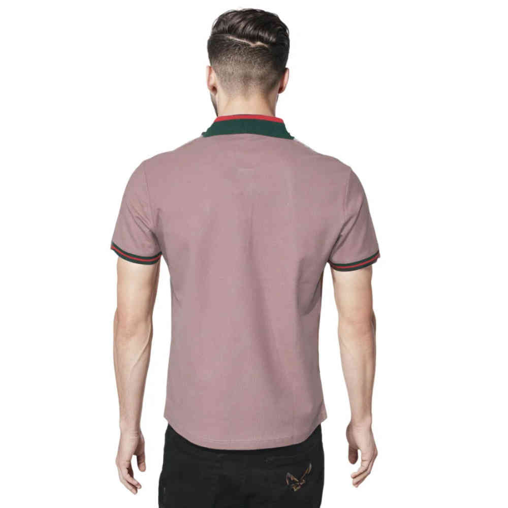 Gucci Embroidered logo Purple Premium T-shirt-1