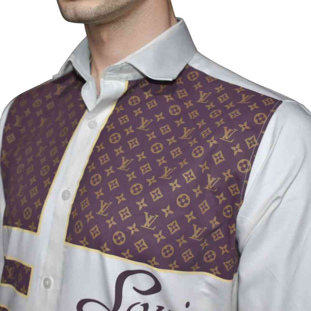 Louis Vuitton White New Designer Premium Shirt-2