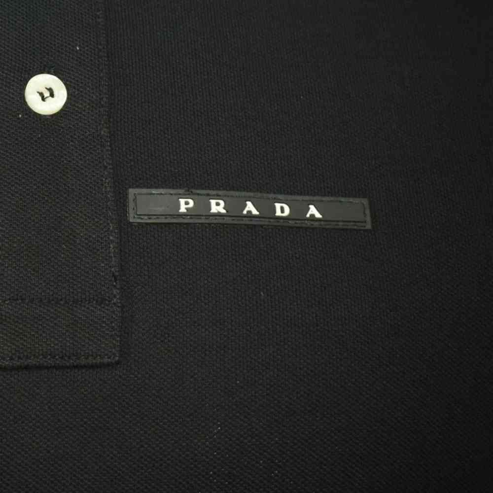 Prada Embossed Logo Black Premium T-shirt-1