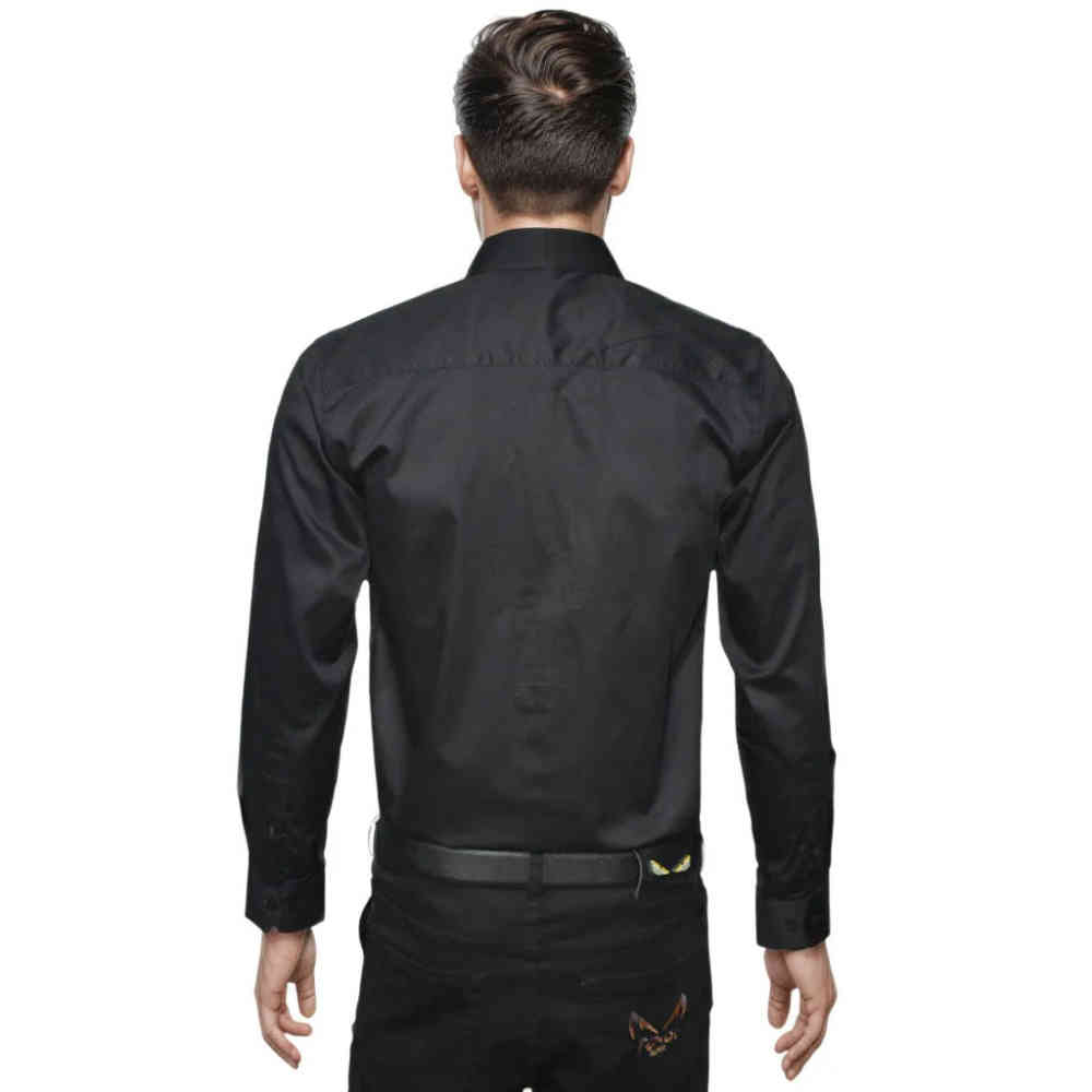 Balmain Black Premium Quality Long Sleeve Shirt-1