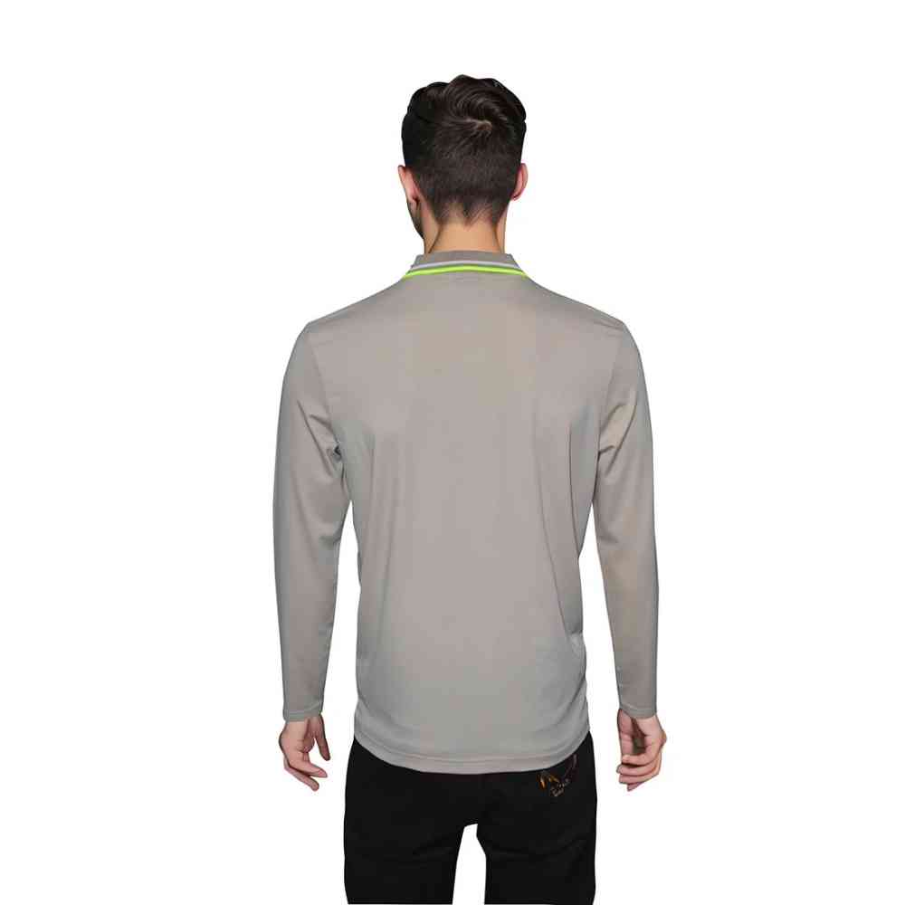 BOSS Cream Interlock Cotton Polo T-shirt with Stripe Logo-1