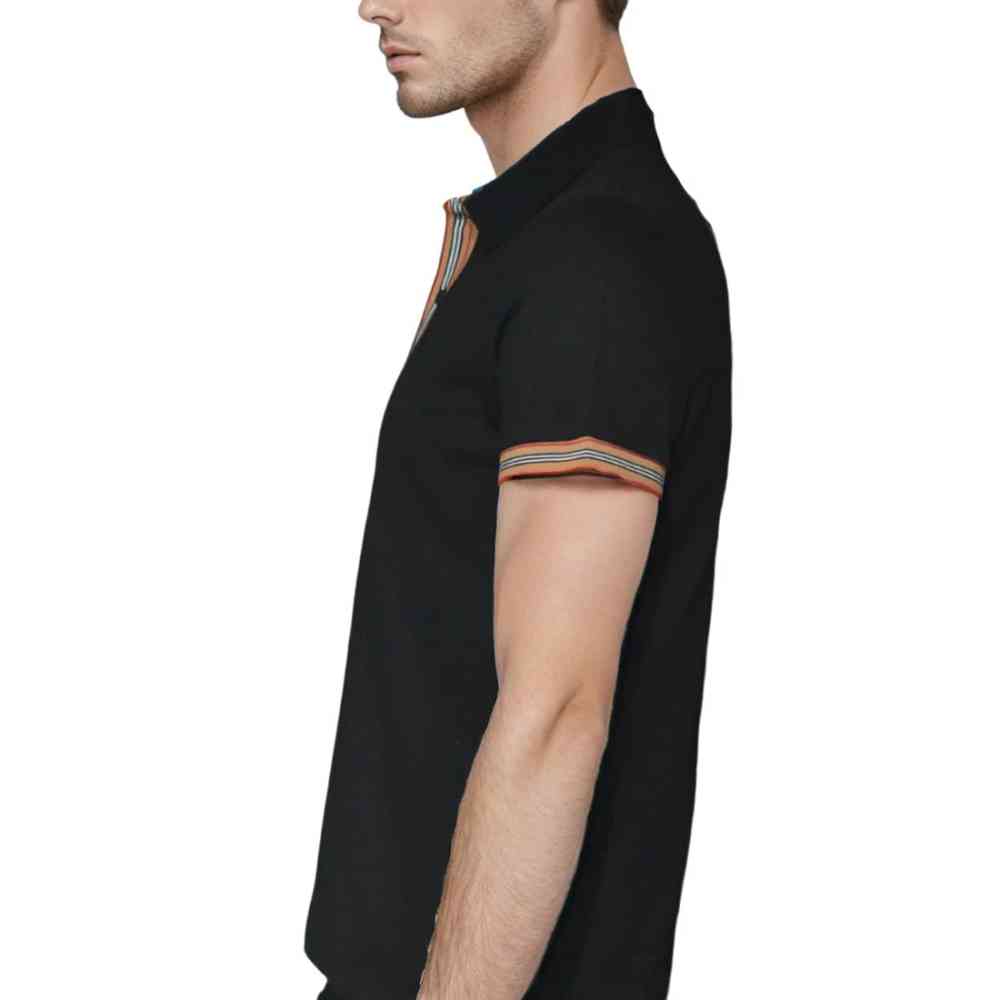 Burberry Embroidery Logo Black Premium T-shirt-3