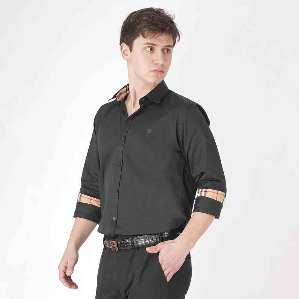 Burberry Black Premium Quality Shirt-5