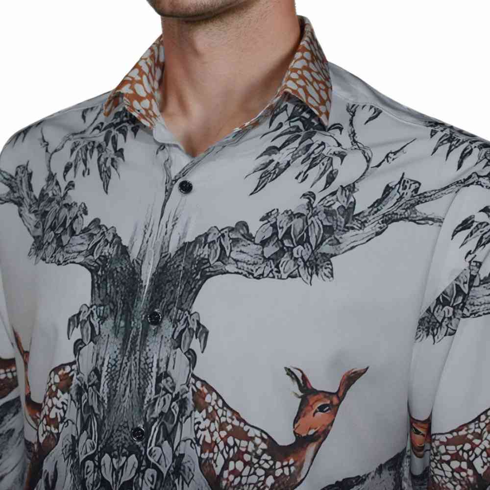 Burberry Carlota Deer Printed Premium Quality Shirt-2