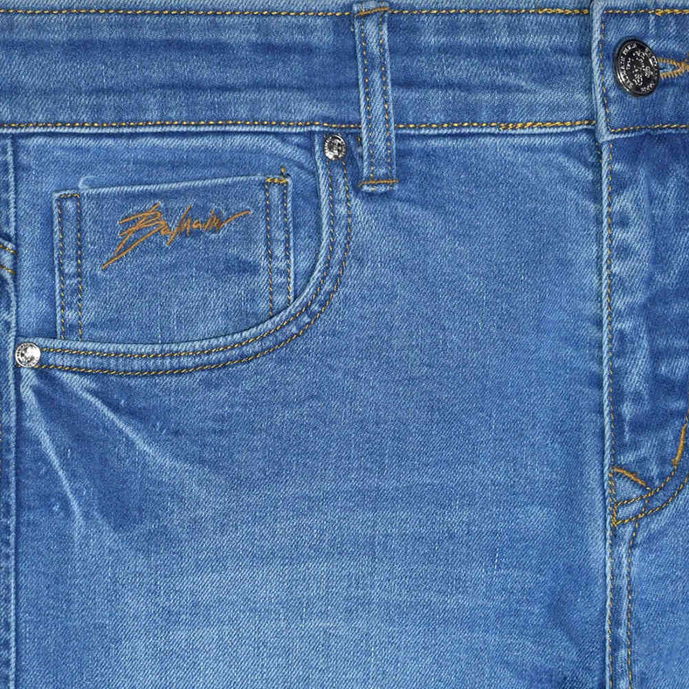 Balmain Light Blue Premium Quality Jeans-2