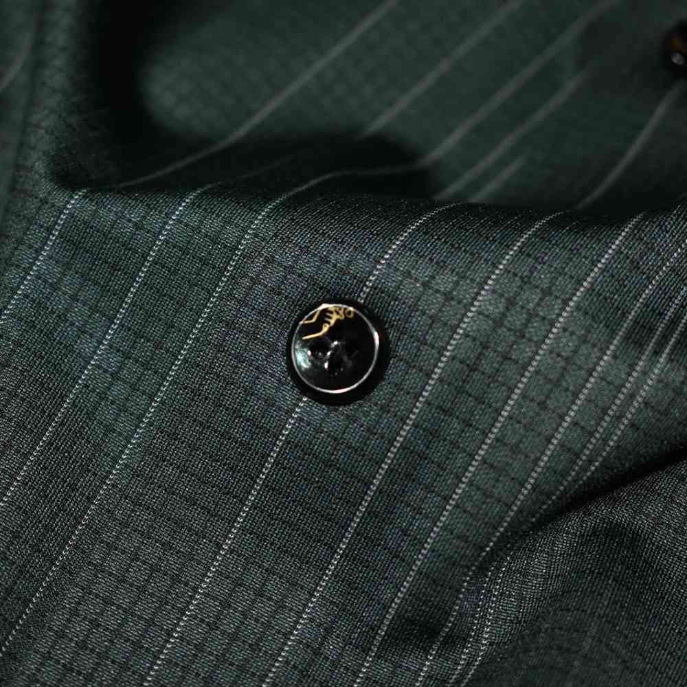 Burberry Dark Green Premium Quality Shirt-5