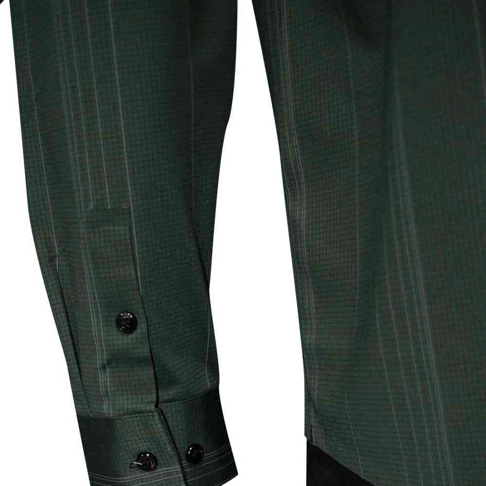 Burberry Dark Green Premium Quality Shirt-4