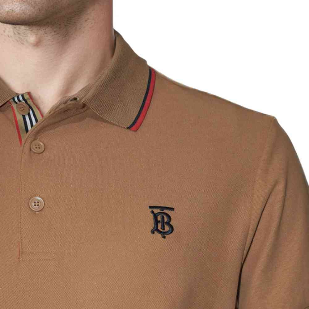 Burberry Icon Stripe Brown Premium T-shirt-4