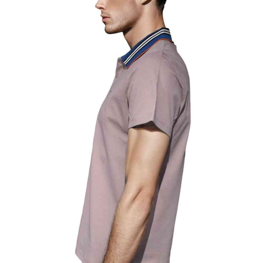 Burberry Embroidered Logo Light Purple Premium T-shirt-3